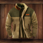 Men's Warm Lined Fleece Jacket | Cozy Zip-Up Outerwear in Print & Solid Options