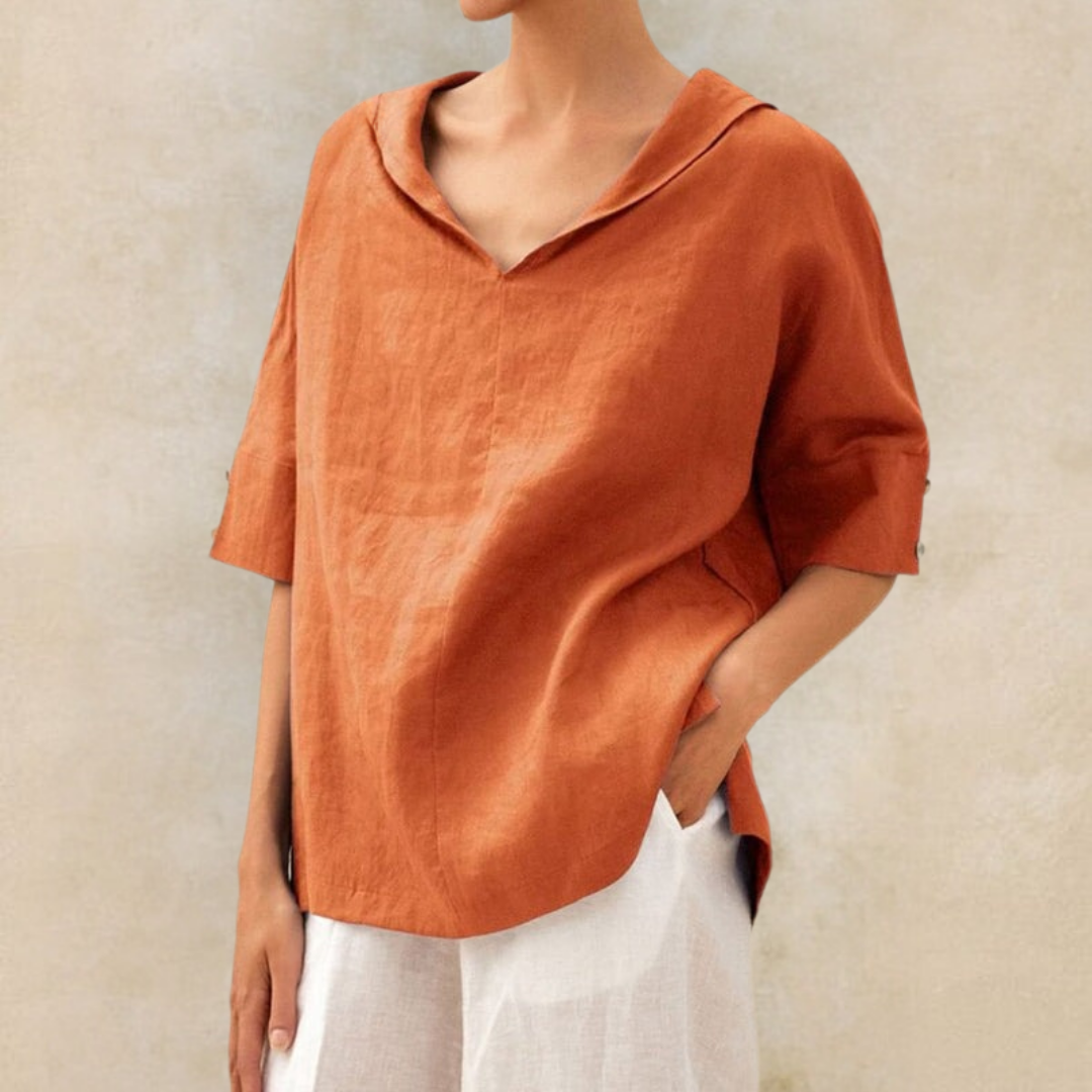 Women's Relaxed Blouse | Loose Fit Casual Everyday Top