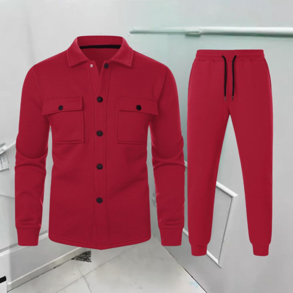Men's Classic Two-Piece Suit Set | Elegant Tailored Dress Jacket & Trousers