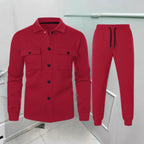 Men's Classic Two-Piece Suit Set | Elegant Tailored Dress Jacket & Trousers