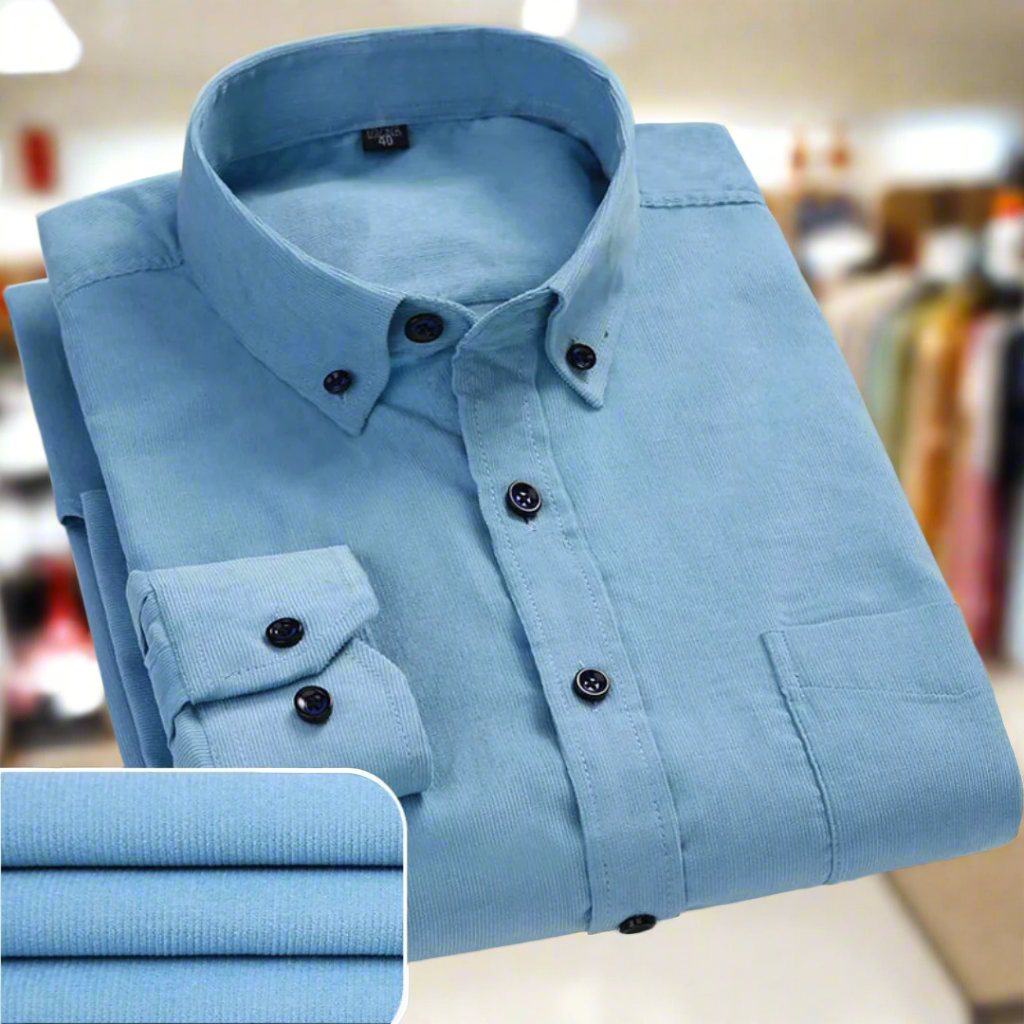 Men's Classic Corduroy Long-Sleeve Shirt