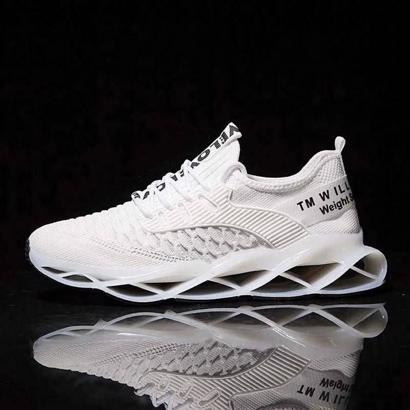 Men's Athletic Blade Sole Sneakers | Lightweight Running Shoes in Multiple Colors