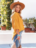 Women's Elegant V-Neck Blouse