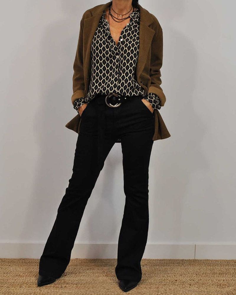 Women's Geometric Chic Blouse