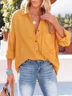 Women's Elegant V-Neck Blouse