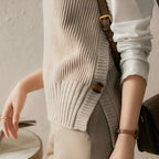Women's Ribbed Knit Sleeveless Vest