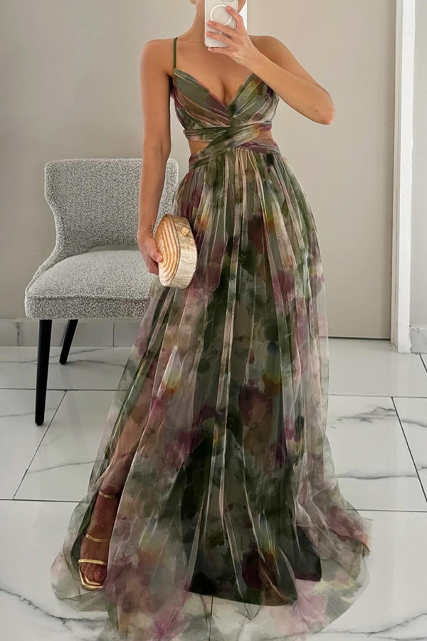 Women's Enchanting Floral Maxi Dress