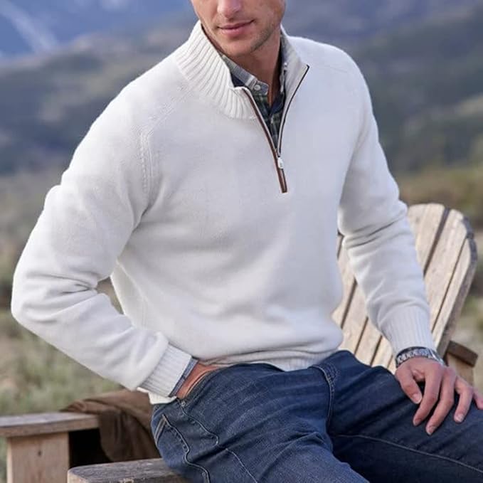 Women's Cashmere-Blend Zip-Up Sweater