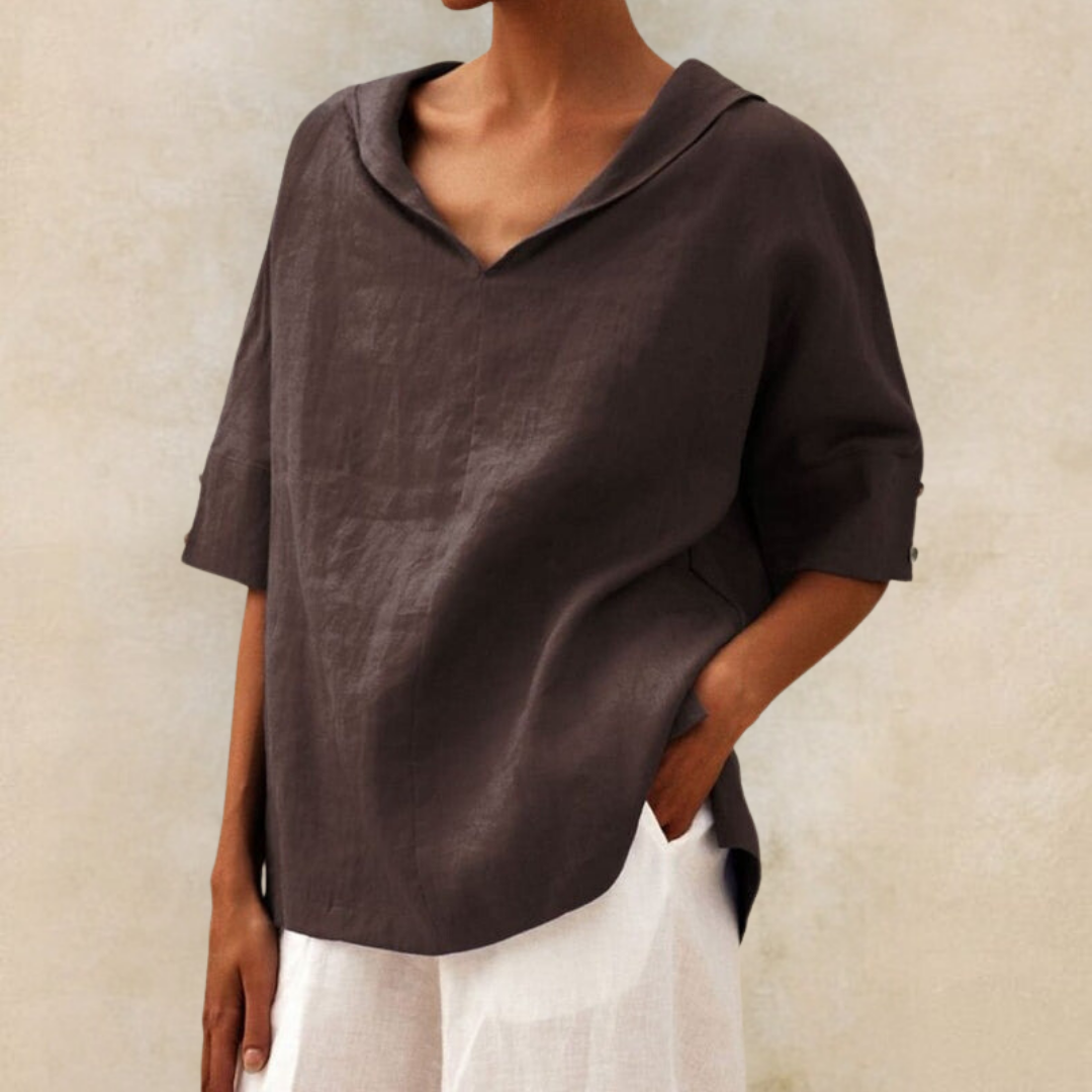 Women's Relaxed Blouse | Loose Fit Casual Everyday Top