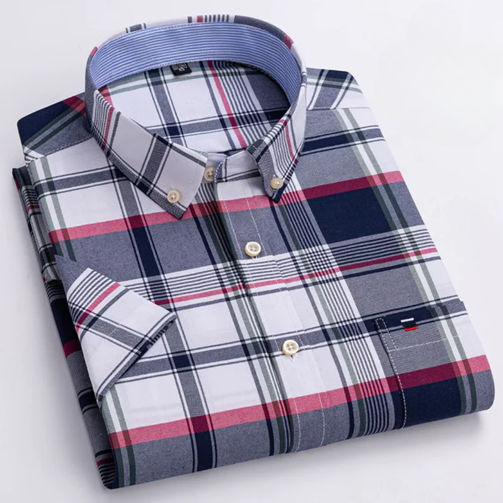 Men's Casual Plaid Shirt