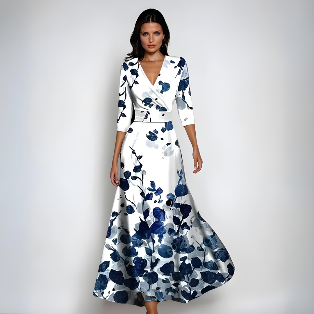 Women's Elegant Floral Maxi Dress