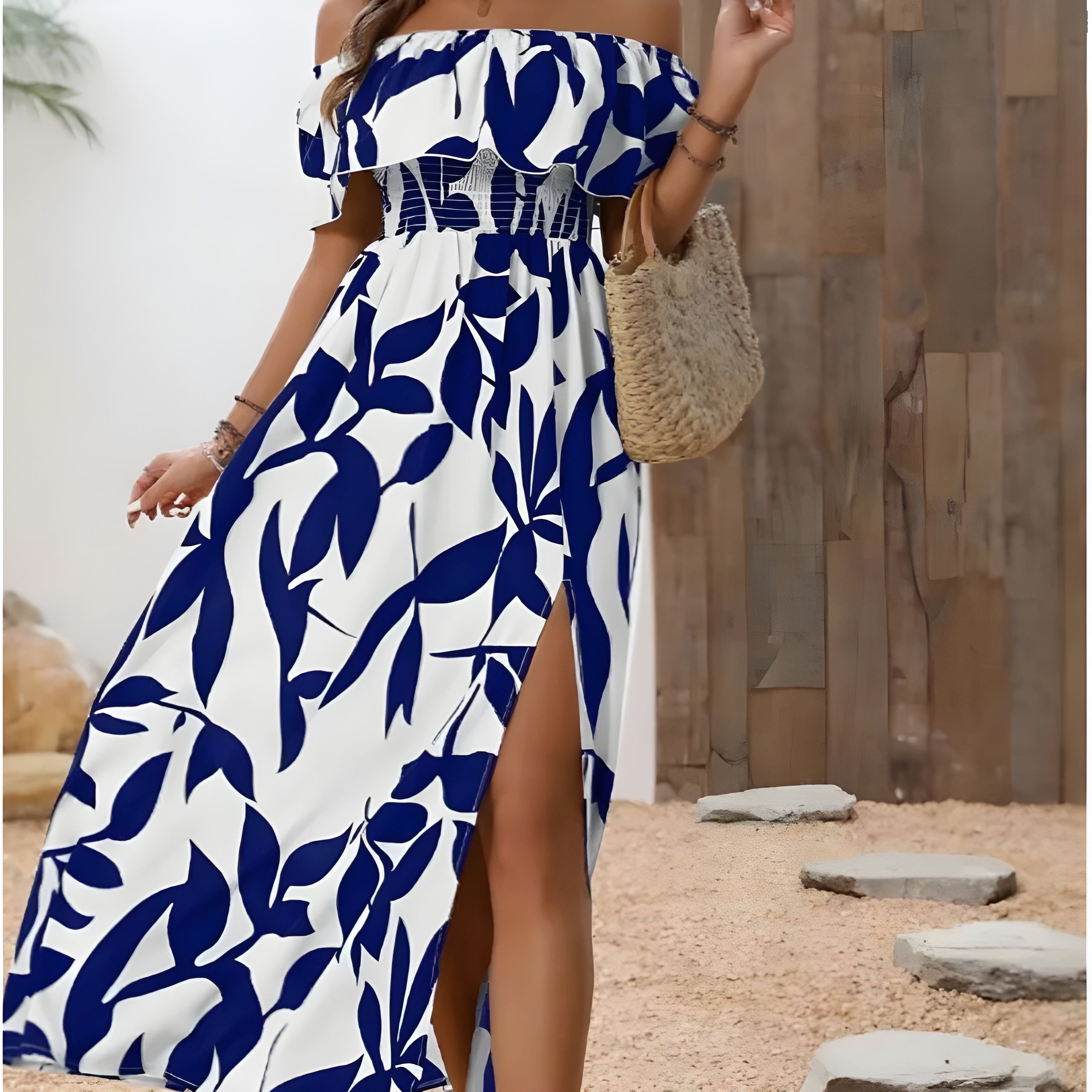 Women's Airy Maxi Dress with Timeless Elegance