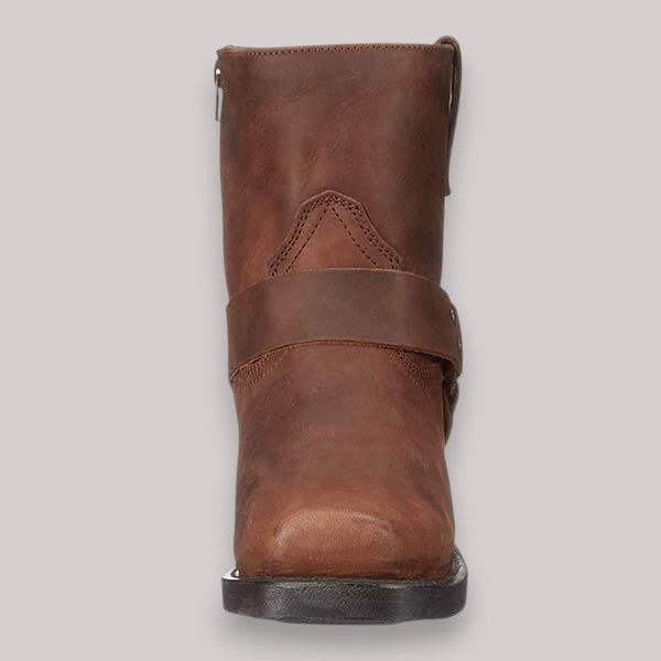 Men's Western Harness Boots | Classic Leather Cowboy Boots in Brown & Black