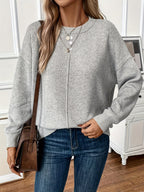 Women's Soft Knit Sweater – Gray
