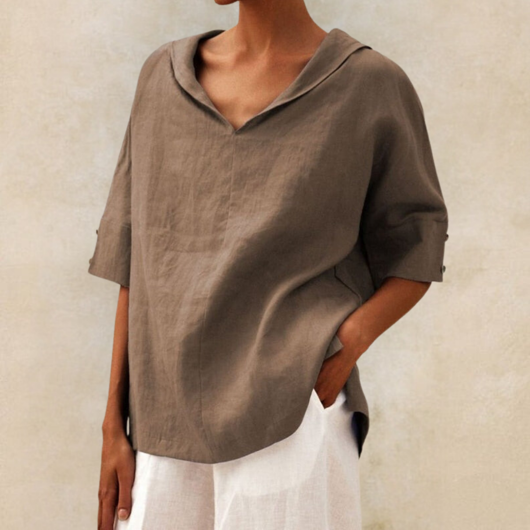 Women's Relaxed Blouse | Loose Fit Casual Everyday Top
