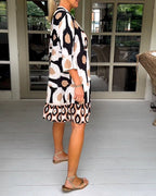 Women's Elegant Printed Wrap Dress | Timeless Feminine Design for Every Occasion
