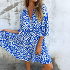 Women's Elegant V-Neck Dress