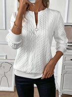 Women's Zip-Up Pullover Sweater | Chic Half-Zip Knitwear for Every Season