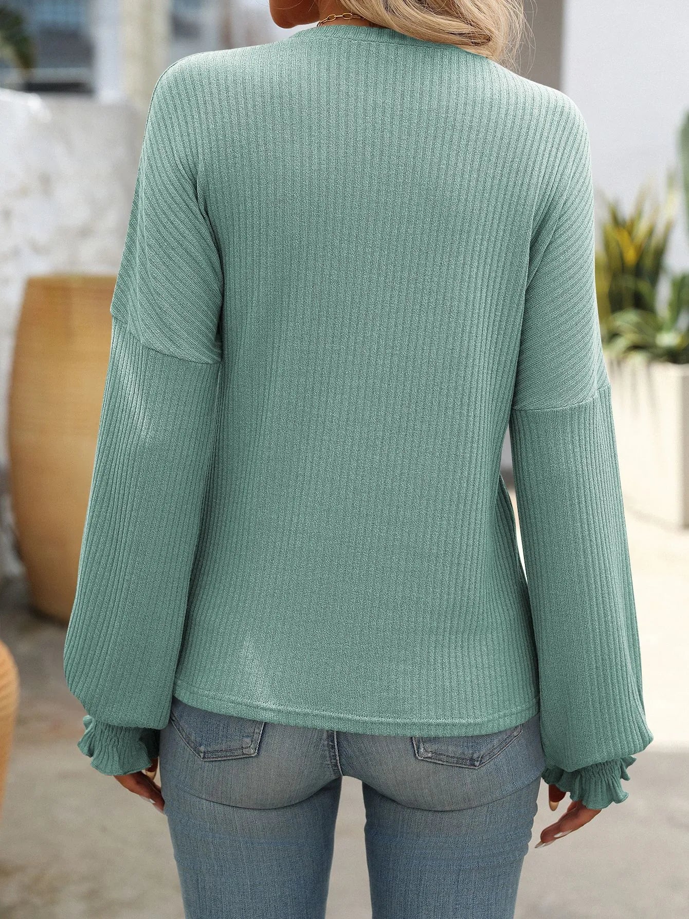 Women's Soft Knit Sweater – Teal