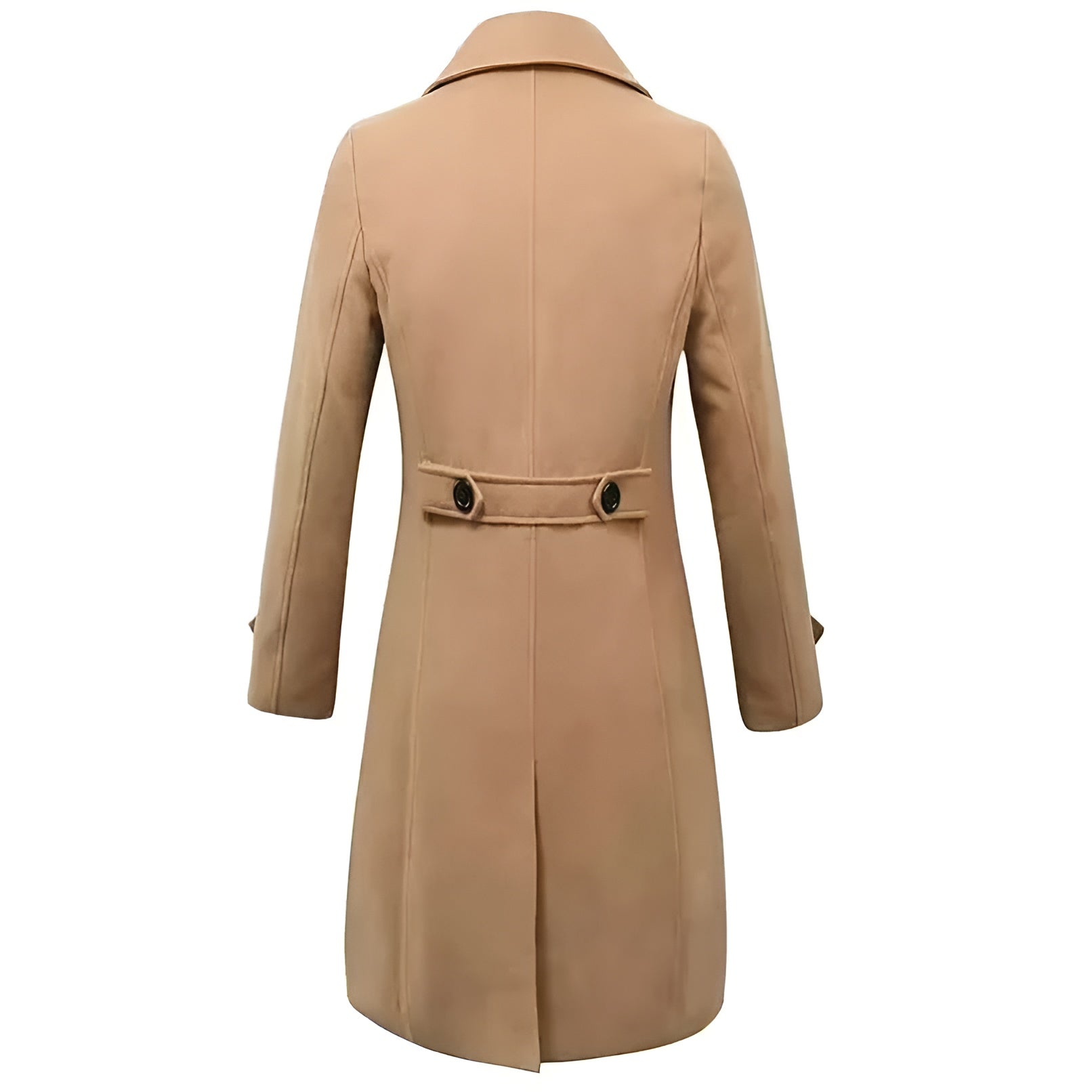 Men's Double-Breasted Cashmere Coat | Elegant Long Wool Coat for Refined Winter Style