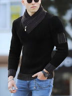 Men's Long Sleeve Knit Sweater | Classic Crewneck Knitwear for Everyday Layering