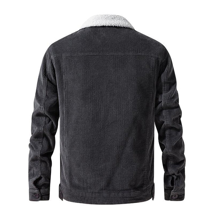 Men's Vintage Corduroy Jacket with Sherpa Collar