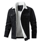Men's Vintage Corduroy Jacket with Sherpa Collar