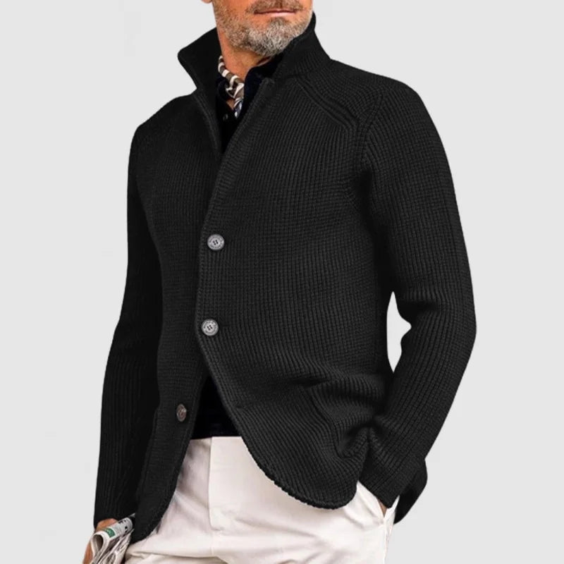 Men's Classic Zip-Up Knit Cardigan
