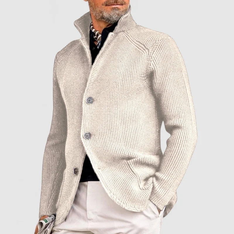 Men's Classic Zip-Up Knit Cardigan