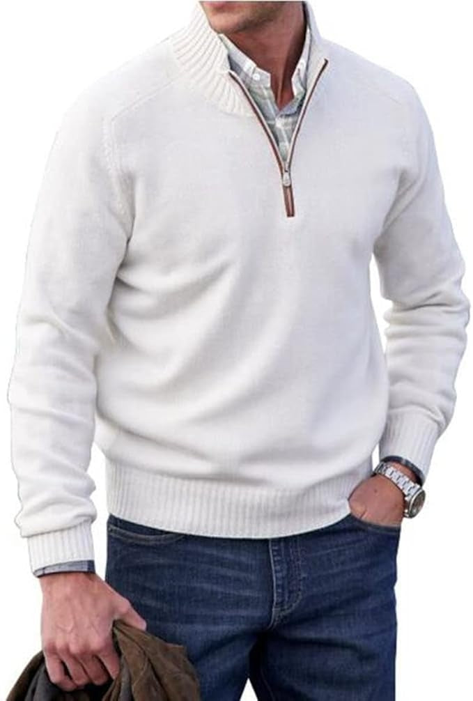 Women's Cashmere-Blend Zip-Up Sweater