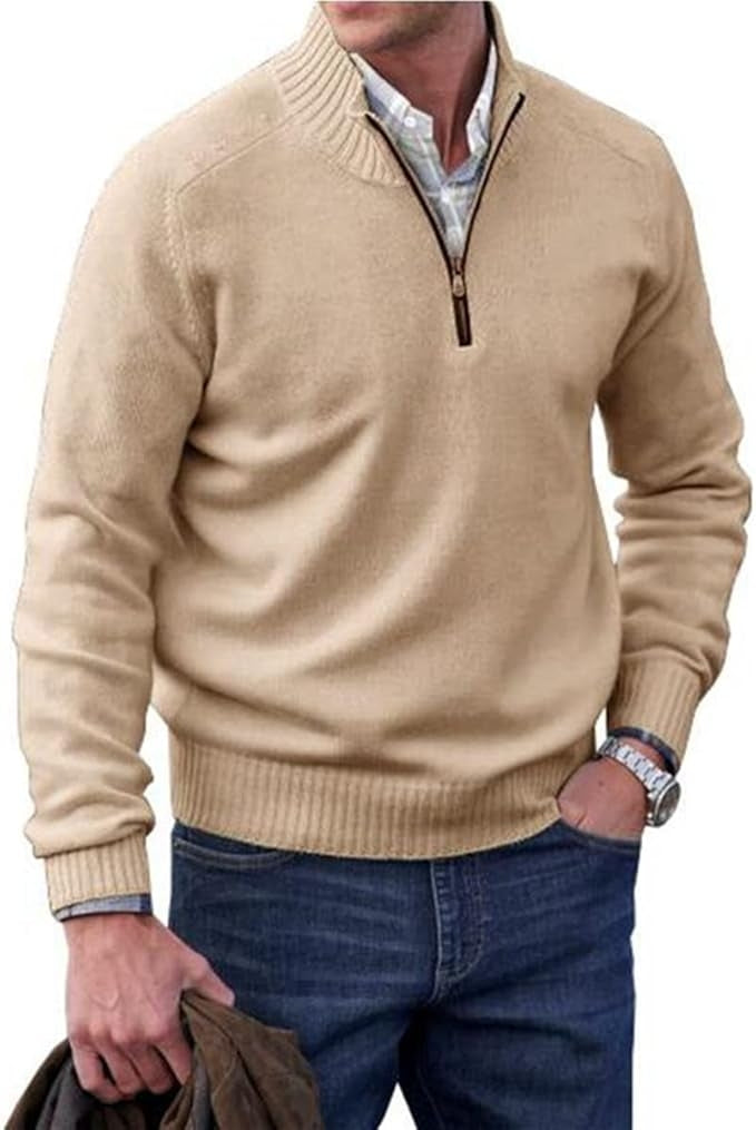 Women's Cashmere-Blend Zip-Up Sweater