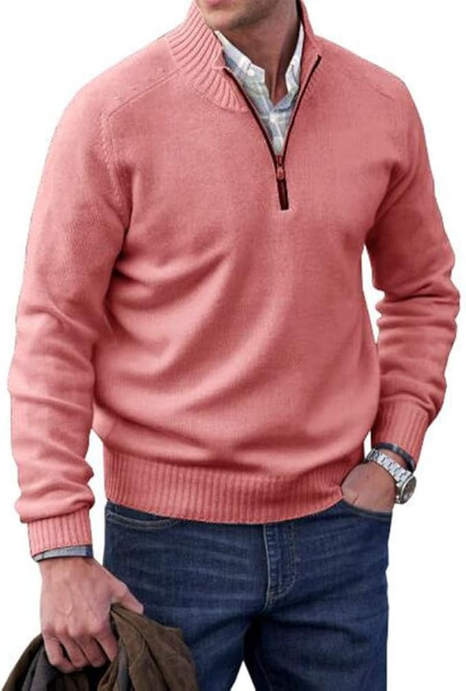 Women's Cashmere-Blend Zip-Up Sweater
