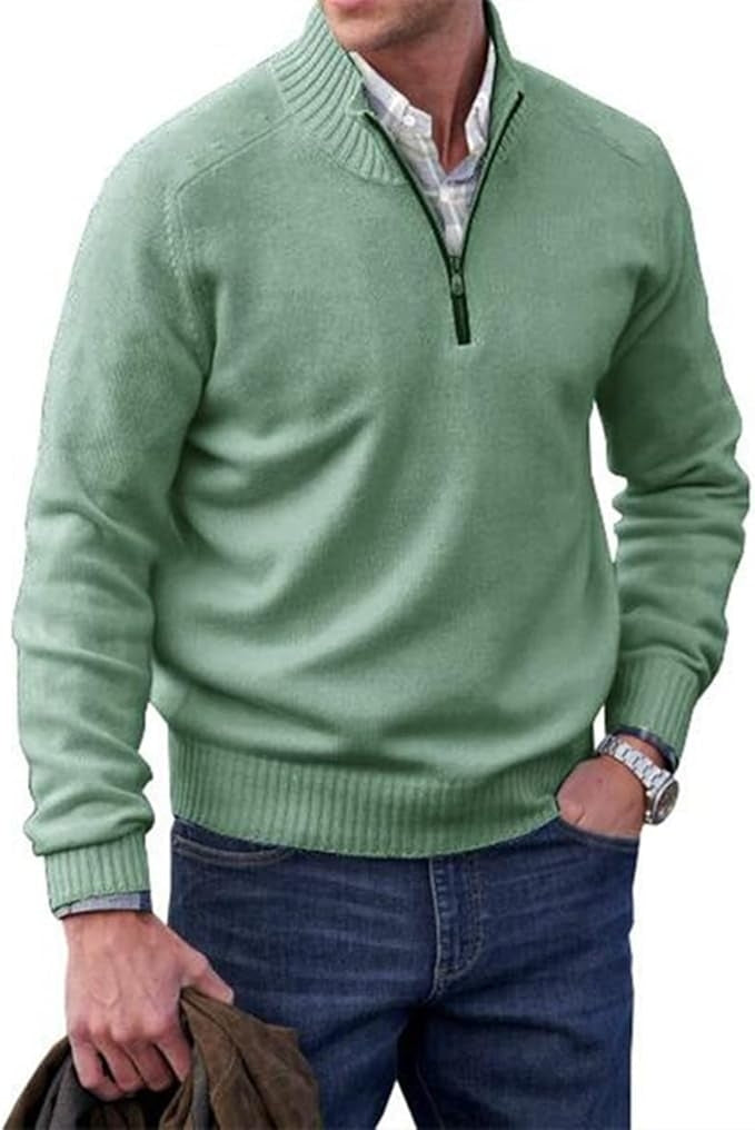 Women's Cashmere-Blend Zip-Up Sweater