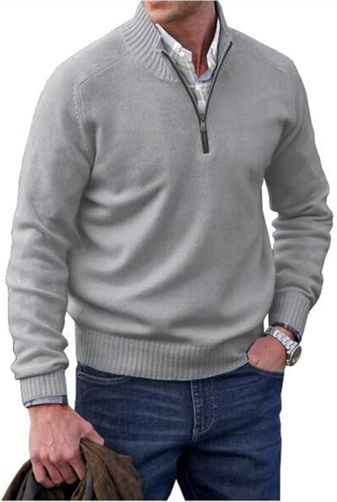 Women's Cashmere-Blend Zip-Up Sweater
