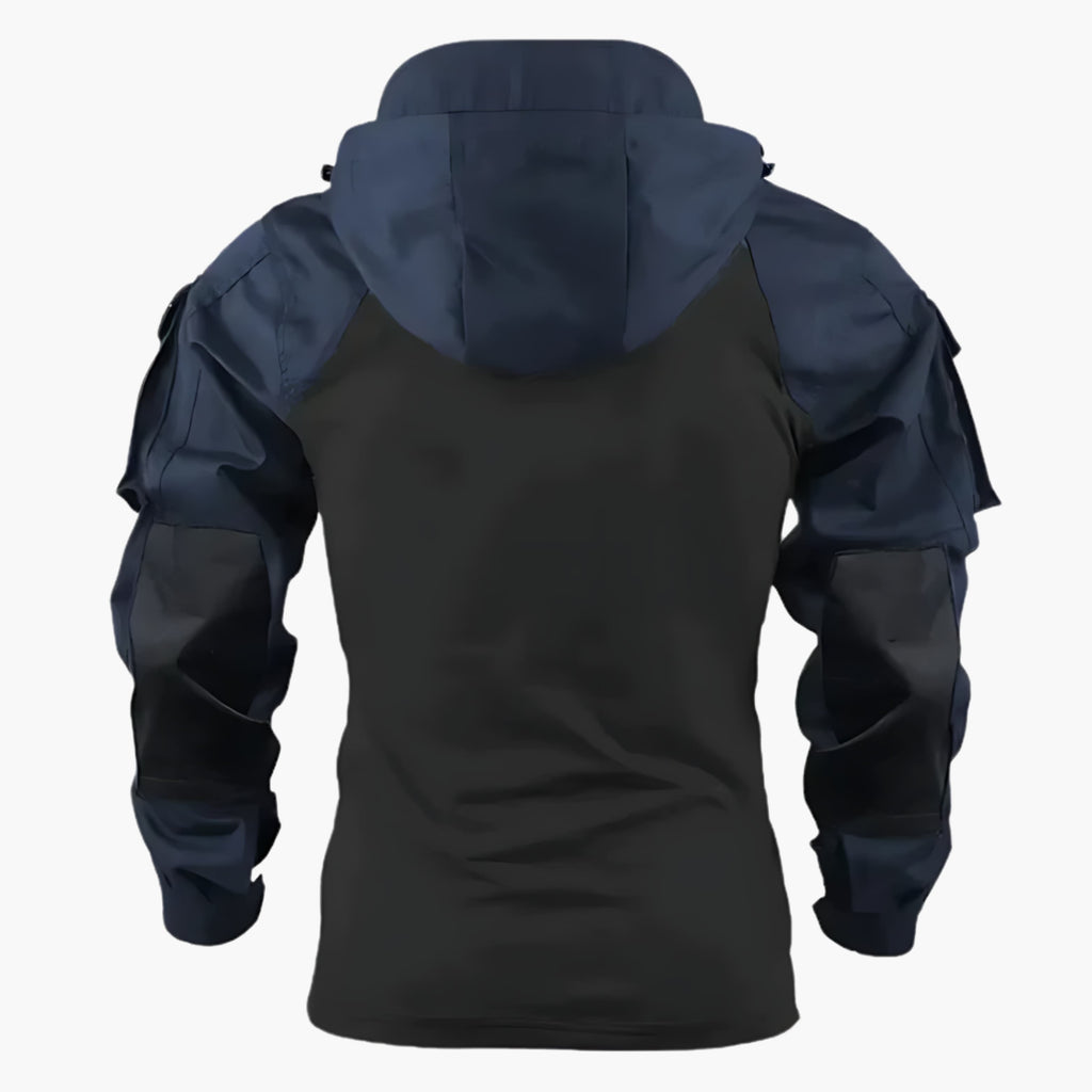 Men's Tactical Outdoor Hoodie | Fleece-Lined Zip-Up Activewear Sweater