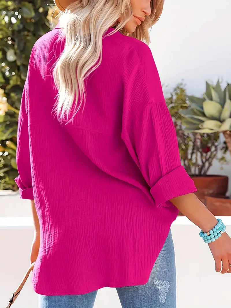 Women's Elegant V-Neck Blouse