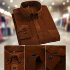 Men's Classic Corduroy Long-Sleeve Shirt