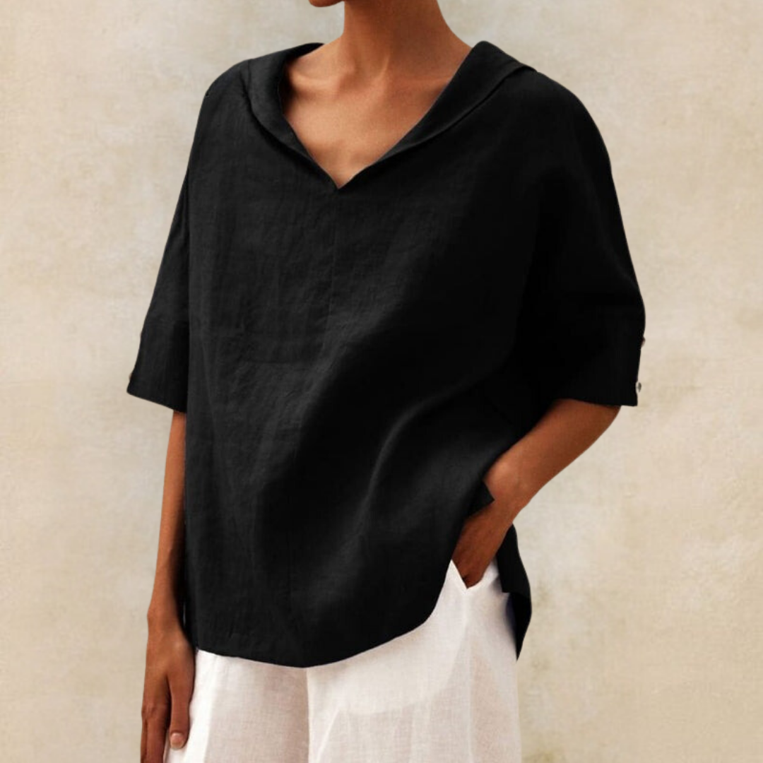 Women's Relaxed Blouse | Loose Fit Casual Everyday Top