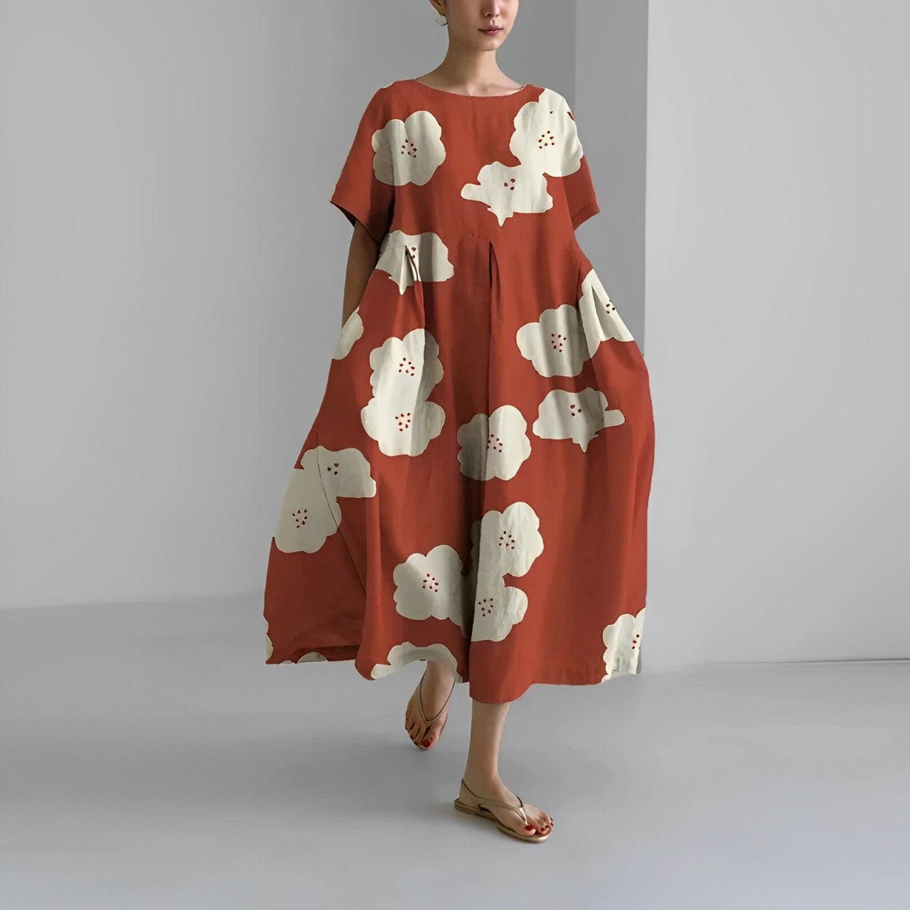 Women's Lightweight Floral Summer Dress