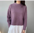 Women's Soft Knit Sweater – Purple
