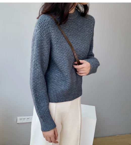 Women's Soft Knit Sweater – Blue