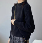 Women's Soft Knit Sweater | Classic Timeless Pullover – One Size
