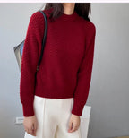 Women's Soft Knit Sweater – Red