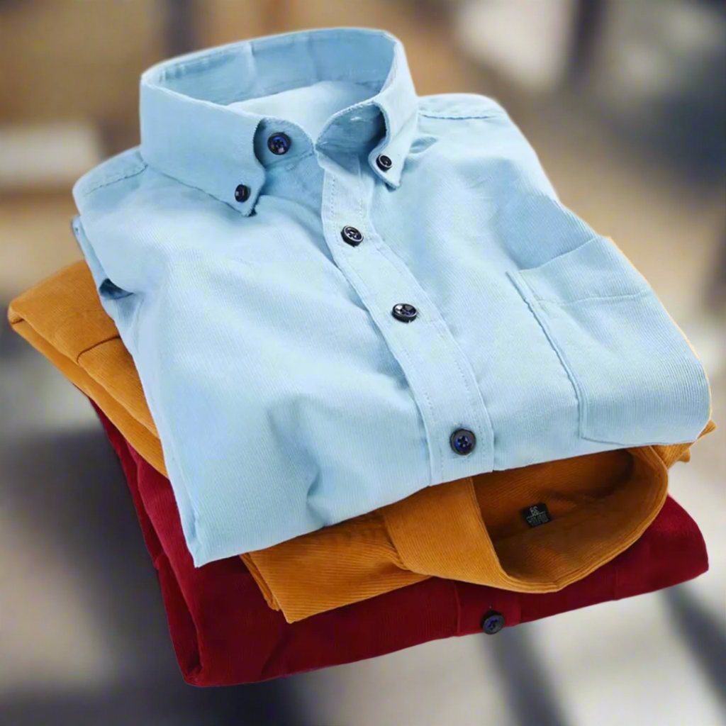 Men's Classic Corduroy Long-Sleeve Shirt
