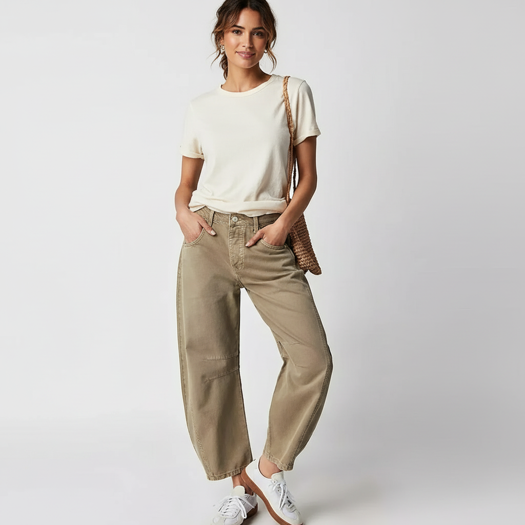 Women's Baggy Jeans High Waist – Relaxed Fit Wide Leg Denim