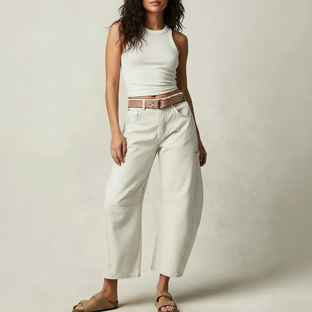 Women's Baggy Jeans High Waist – Relaxed Fit Wide Leg Denim