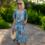 Women's Radiant V-Neck Spring Dress