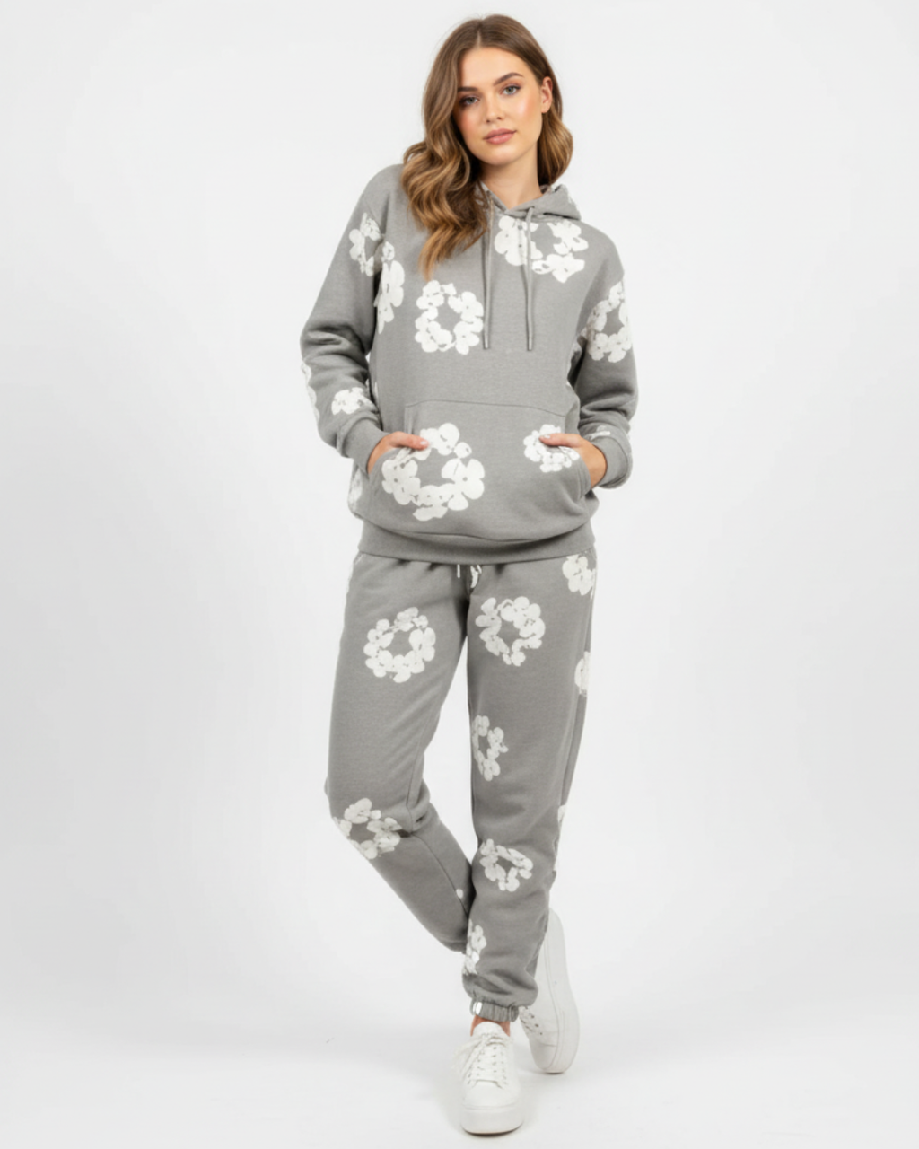 Floral Print Tracksuit Unisex – Hoodie & Jogger Comfortable Set