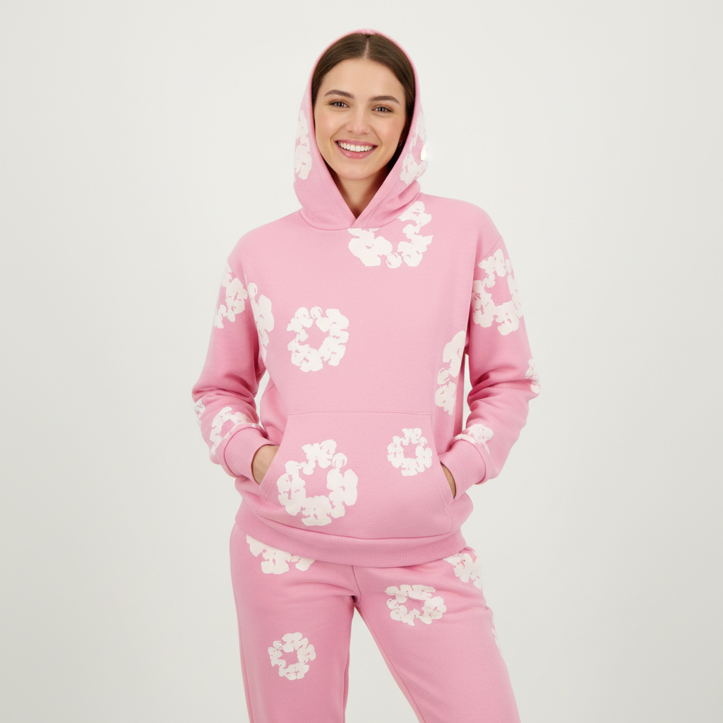 Floral Print Tracksuit Unisex – Hoodie & Jogger Comfortable Set