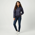 Women's Lightweight Puffer Jacket – Slim Fit Warm Winter Coat